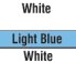 White/Light Blue/White