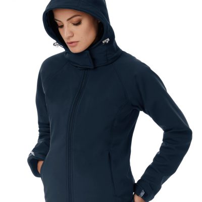 B&C Womens Hooded Softshell